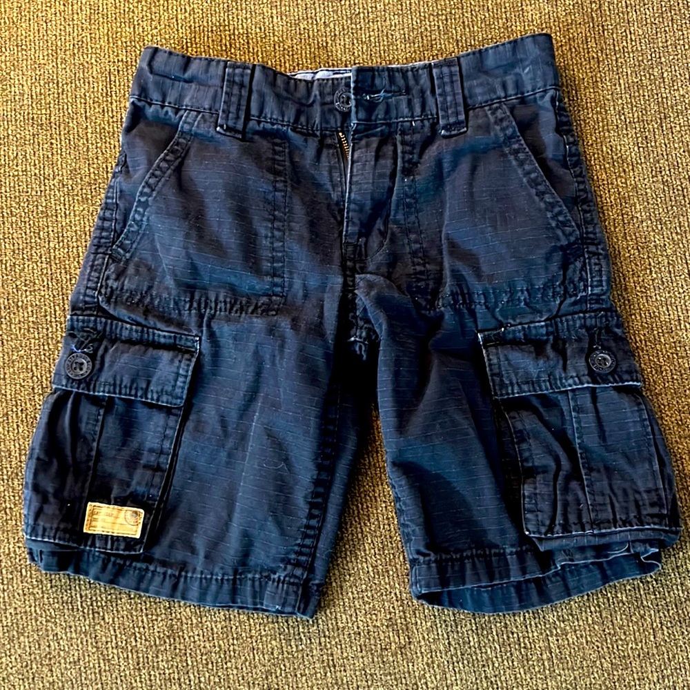 Levi Navy Blue Cargo Shorts boys 6